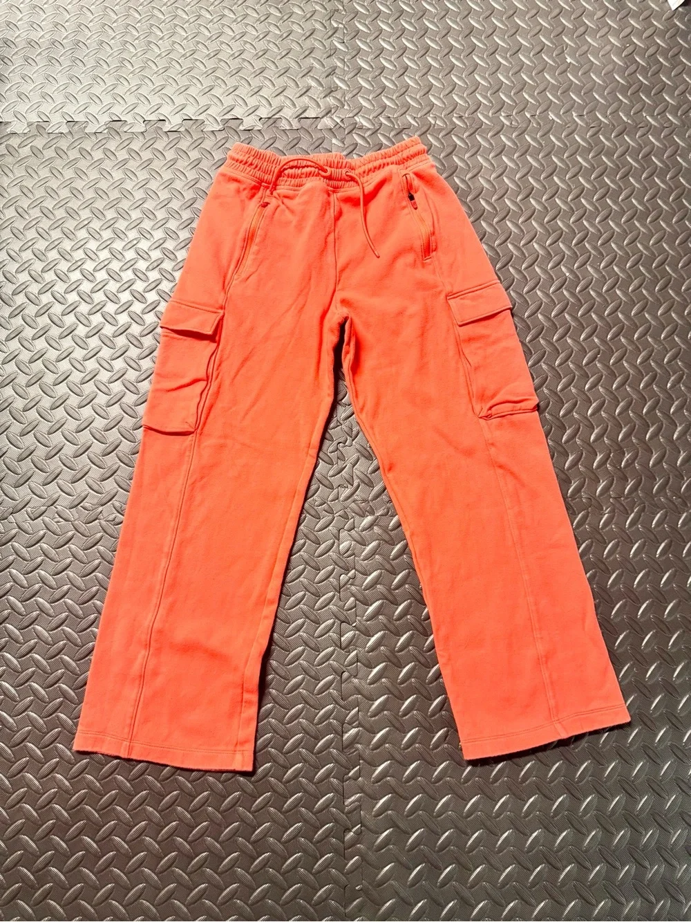 Gap Kids Coral Cargo Sweatpants Wide Leg XXL 14-16